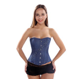 Blue Cowboys Bunset Ladies Bunch Shashatop Corset-Outfit