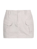 Cargo Pocket Micro Mini Skirt-Outfit
