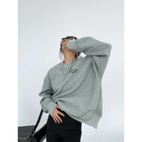 Crew Neck Logo Graphic Sweatshirt-Outfit