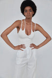 Knit Double Strap Top-Outfit