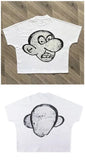 Printing Of Men's T-Shirt Blutosatire Billdog Cotton Oversized Picture-Outfit