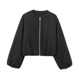 Fongt And Autumn 2025 Fashion New Soft Bomber Jacket Women's M56867