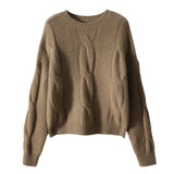 Fongt 2025 Mahjong Sweater New French Vintage Long Sleeve Knitted Fashion T-Shirt Loose Bottom