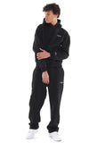 Fongt New Zippered Open-Shirt Trousers Simple Letter-Print Hooded Jacket Jacket Hot