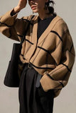 Plaid Cardigan 703-1-Outfit
