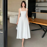 Fongt Temperament Dress 2025 Red Sling Dress Women 2025 New French Small Sense Dress