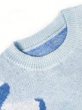 Fongt And Winter Women's Explosive Bow Bows Languid Loose Knitting Shirt