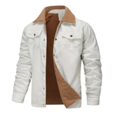 Fongt And Winter Men's Jacket With Velvet Cotton Work Clothes Casual Jacket Jacket