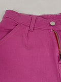 Pink Casual Relaxed Boyfriend Jeans-Outfit