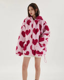 Heart Pattern Hooded