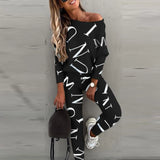 Outfit Letters Print Long Sleeve