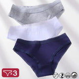 3PCS Women's Cotton Briefs Lace Ventilation Underwear Women Sexy Women's Panties Female Underpants Solid Color