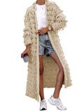 Fongt New Women's Wear Tassel Knitted Jacket-Outfit