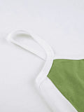 Contrast Trim Vintage Crop Cami Top-Outfit