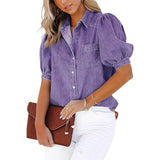 Fongt Spring And Autumn New Imitation Of The Denim Shirt Cardigan European Version Of Multi-Color Multi-Color Multi-Code
