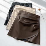 Fongt Tie With Low-Waisted Babes Half-Dress Girl Retro College Wind-Proof Light Suit Short Skirt A-Word Mini-Skirt