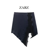 Fongt Homemade New Women's Classic Pressed Flawed Belt Design Loose Net纱 Dress Set