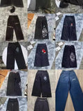 Year's Popular Style Graphics Jeans Y2K Hip-Hop Loose Jeans For Men And Women Harajuku-Outfit