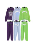 Brand Sp5der 55555 Star Printed Hoodie Pantsuit Suit For Men And Women-Outfit