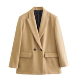 Fongt Women's Explosive Fashion Casual Temperament Commute Multi-Color Suit Long-Sleeved Coat