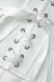 V Hem Tie Back Corset