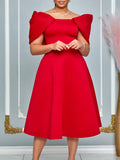 Fongt Women's New Fashion Elegance Elegant Sexy Banquet Dresses African Dresses