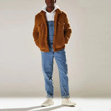 Fongt New Summer Street Trendy Solid-Colored Strap Trousers With One-Body High-Rise Men's