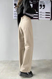 Leg High Waist Casual