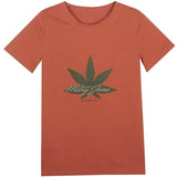 Summer Tops Women Anime Maple Leaf Graphic T Shirts Cyber Y2k Orange Harajuku 2000s Aesthetic Short Sleeve Tees crop top