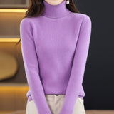Fongt Autumn Winter New Turtleneck Sweater Set Slim Thin Close-Fitting Knit Bottom With Coat Money-Outfit