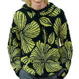 Fongt Men's Clothing Loose-Fitting Knitted Shirt Spring And Autumn Hooded Coarse Knitted Sweater