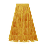 Fongt Folded Tuxedo Skirts Women's Summer New Fried Street Niche Temperament With Thin Half Skirt 0666