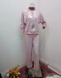 Fongt Summer New Fashion Sleek Print Zipper Leisure Jacket Two Sets