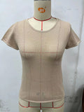 Fongt New Sexy Mesh Gauze Breathable Sports Translucent Short-Sleeved Female Jacket-Outfit