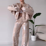 Fongt Fashion Solid Color Sequine Design Trend Explosion Jacket Suit In Autumn 2025
