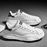 Men's Dissolving Shoes Women High Quality Microfiber Leather Sneakers Shell Toe Dissolving No-slip Sports Shoes