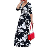 Fongt Autumn And Winter Explosion Of Women's Sleeves Fat Mmv Tie Print With Waist Dress