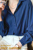 Woman Blouses 2023 Elegant and Youth Woman Blouses White Shirt Female Clothing Striped Women Tops Luxury Women's