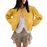 Autumn / Winter 2024 Maple Leaf Pattern Embroidered Quilted Quilted Casual Cotton Jacket Coat-Outfit