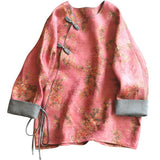 2023 Imitates Fragrant Cloud Gauze, Light National Style, Improved Chinese Style, Tang Coat, Young Woman, Imitation Mulberry Silk Coat.-Outfit