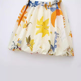 Spring Print Slim Mini Suspender Dress 2986141-Outfit