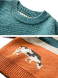 Farm Land Jacquard Knit Sweater-Outfit