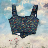 Fongt Strawberry Berry French Court After Strapped Corset Retro Bouquet Of Fish Bone Corset