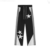Vintage Star Print Sweatpants-Outfit