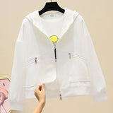 Fongt Jacket Female Short Model Fall 2024 New Loose Korean Version With A Hat Chic Port Wind Versatile Top Tide-Outfit