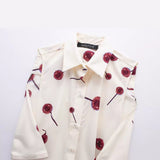 2024 New Street Style Printed Poplin Shirt Dress 3089144-Outfit