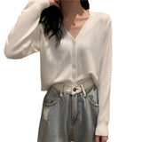 Fongt Coat Long-Sleeved Thin Jacket Autumn 2024 New Korean Version Loose Short With A Small Knit-Outfit