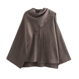 Fongt Cloak Style Long Sleeve Hair This Coat 2025 Spring And Autumn New B62406