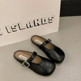 Fongt Bottom Bag Head Half Slippers Women Wear 2025 New Summer Pedaled Shoes Flat With Skirt Cool Slippers