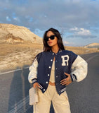 Fongt Women's Casual Fashion Prints And Thicken And Long-Sleeved Baseball Uniforms